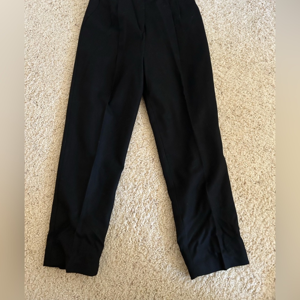 Sag Harbor Fully Lined Slashed Pockets Size 12 Black Casual Dress Slacks